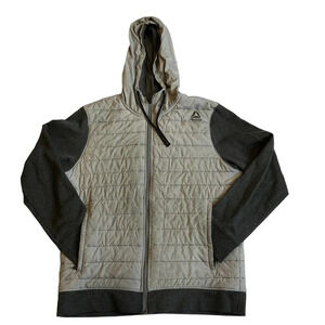 Reebok Unisex Adult Quilted Hoodie Jacket Size M